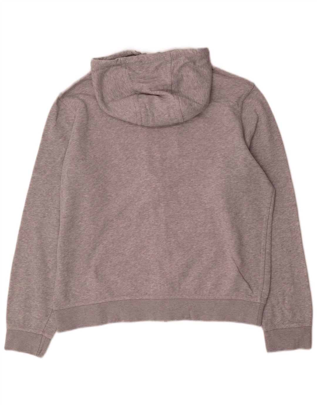 Felpa con cappuccio e zip grafica Nike da uomo grande grigia screziata
