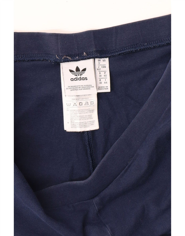 Leggings Adidas da donna UK 12 medio cotone blu navy
