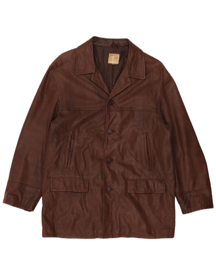 Giacca Pelle Uomo Conbipel IT 52 Large Pelle Marrone