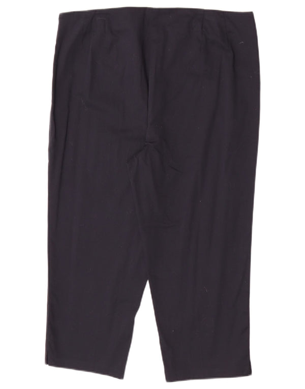 Pantaloni Capri da donna Marks & Spencer UK 14 Large W32 L20 Cotone blu navy