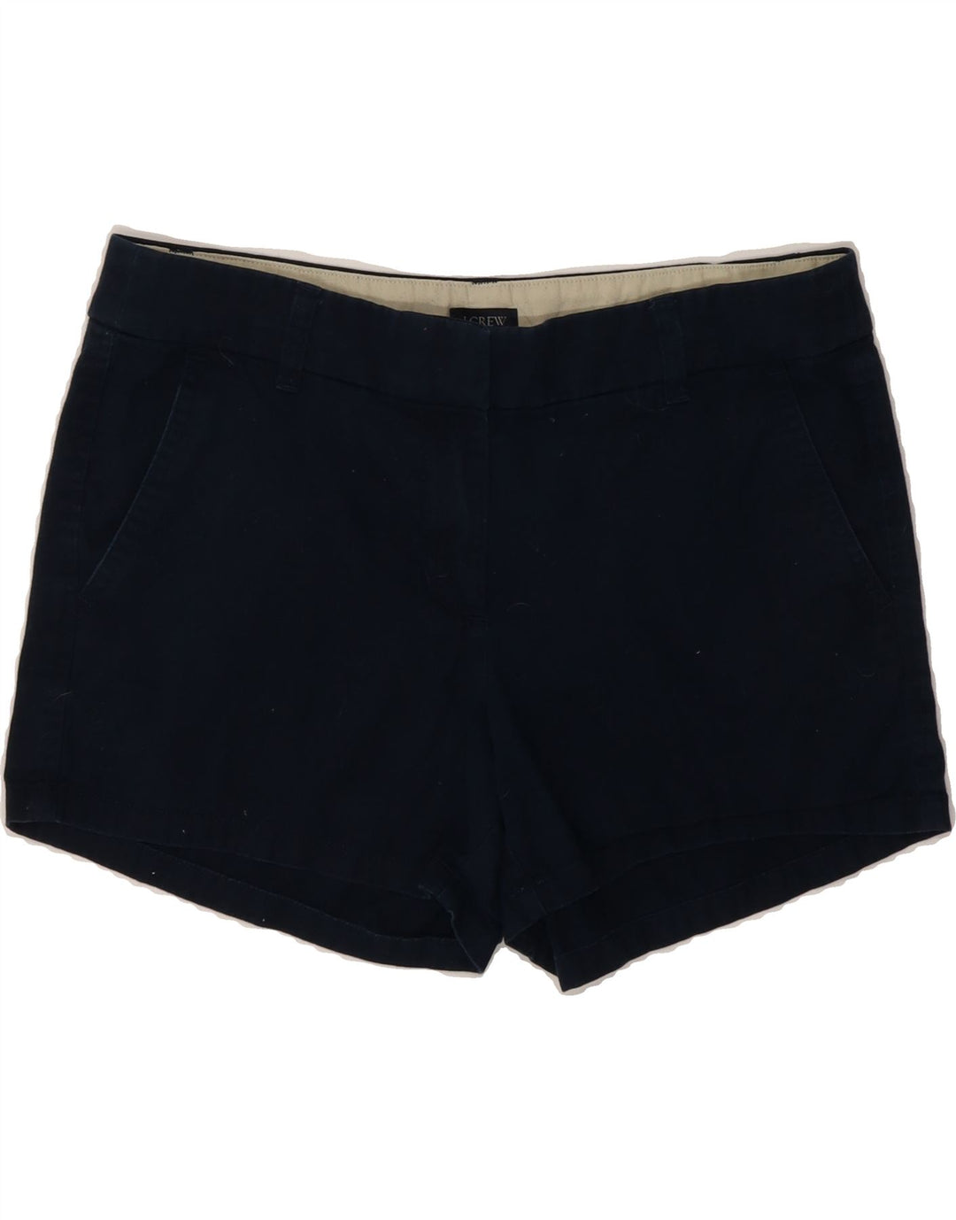 J. CREW Womens Chino Shorts US 6 Medium W32 Navy Blue Cotton Vintage J. Crew and Second-Hand J. Crew from Messina Hembry 