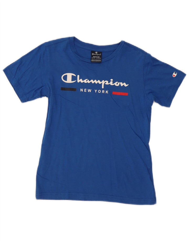 T-shirt grafica CHAMPION per ragazzi 9-10 anni Blu medio