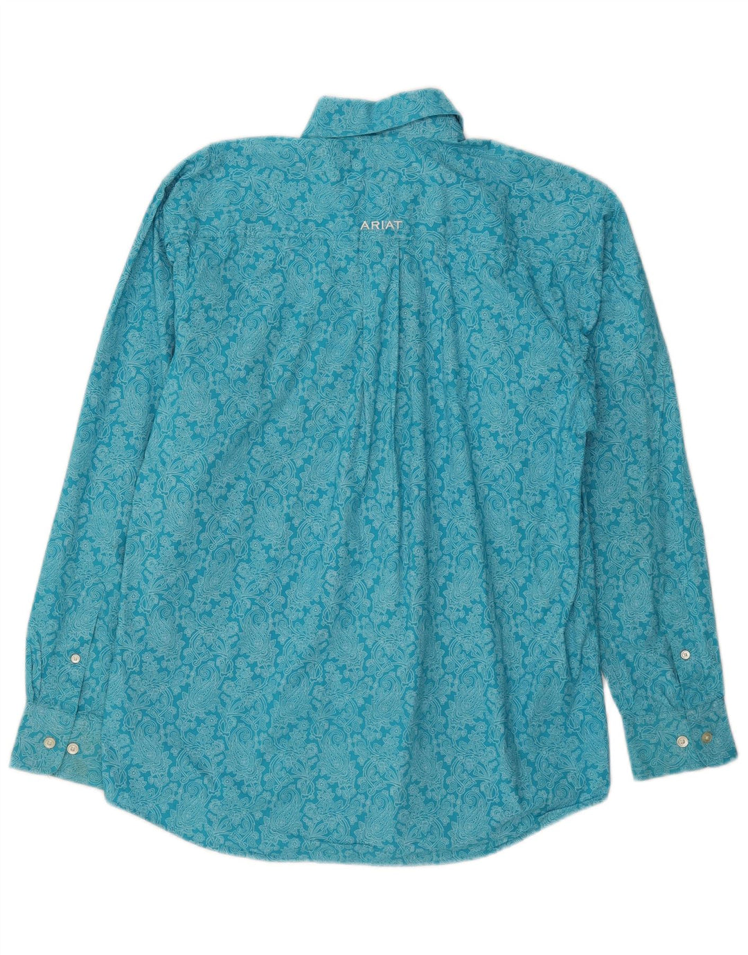 Camicia da uomo Ariat piccola in cotone Paisley blu