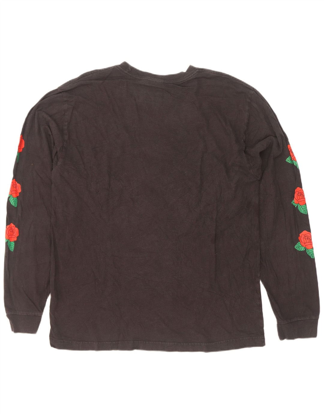 Adidas Maglietta grafica da uomo a maniche lunghe grande in cotone nero