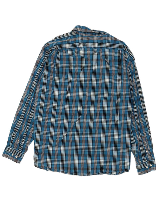 Camicia Nautica da uomo vestibilità classica 2XL cotone a quadri blu navy