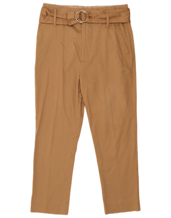 Pantaloni corti slim da donna Massimo Dutti EU 38 Small W28 L24 Beige