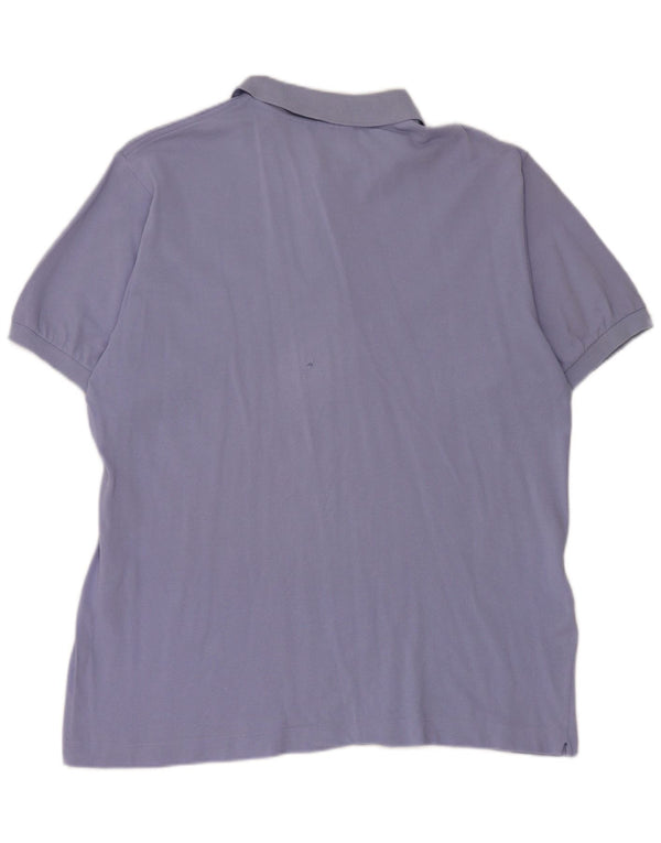 Polo da uomo Lacoste taglia 6 XL in cotone blu