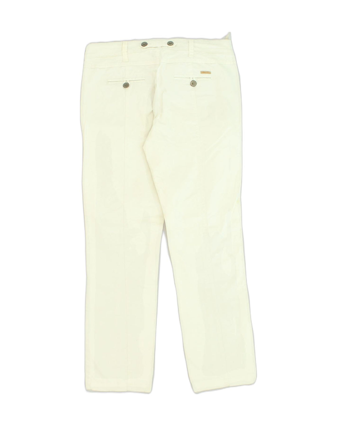 MASSIMO DUTTI Womens Slim Casual Trousers EU 40 Medium W32 L28/ White | Vintage Massimo Dutti | Thrift | Second-Hand Massimo Dutti | Used Clothing | Messina Hembry 
