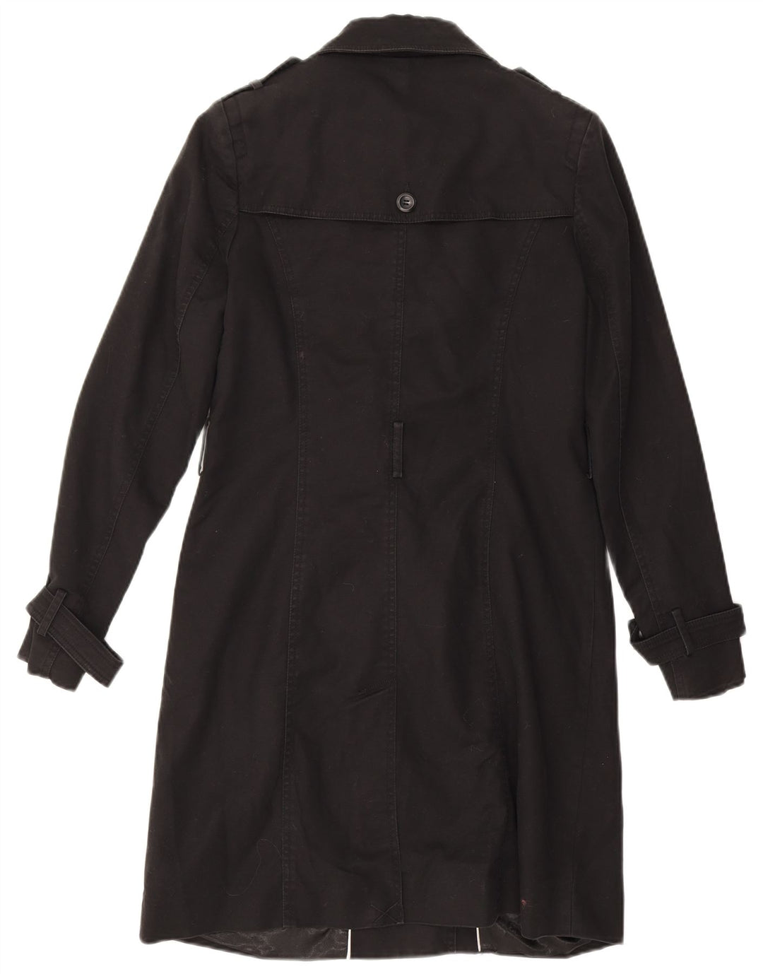 Trench militare da donna Phase Eight UK 10 piccolo nero