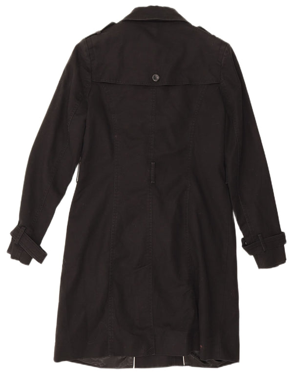 Trench militare da donna Phase Eight UK 10 piccolo nero