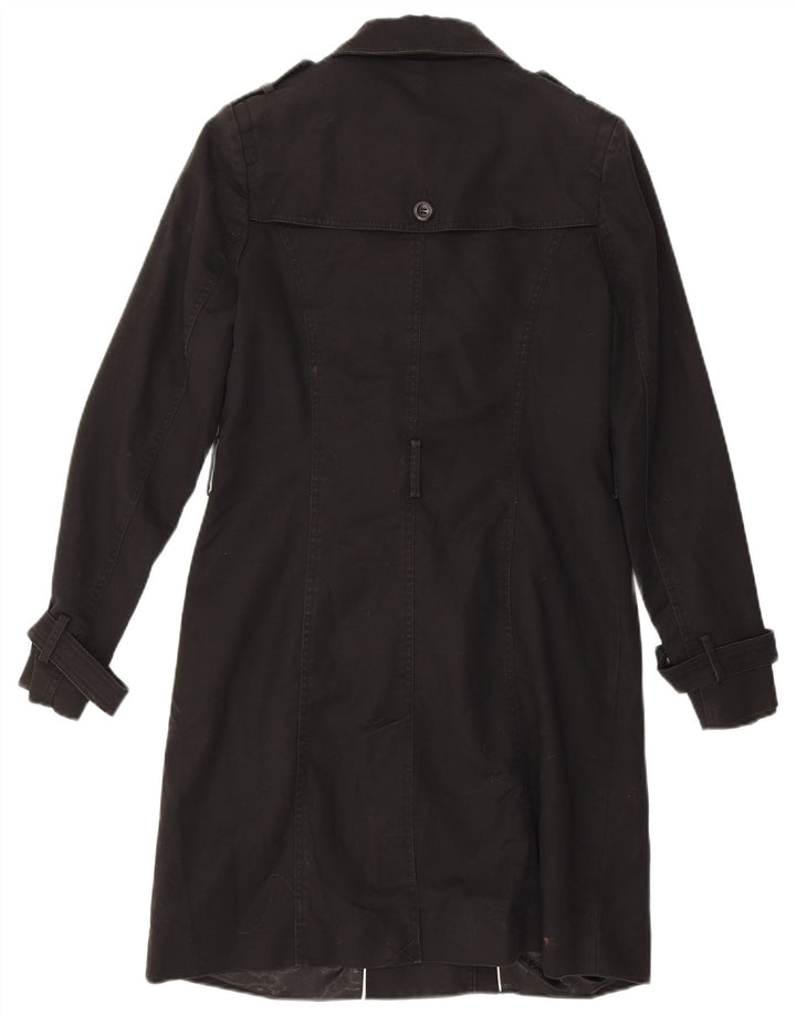 Trench militare da donna Phase Eight UK 10 piccolo nero
