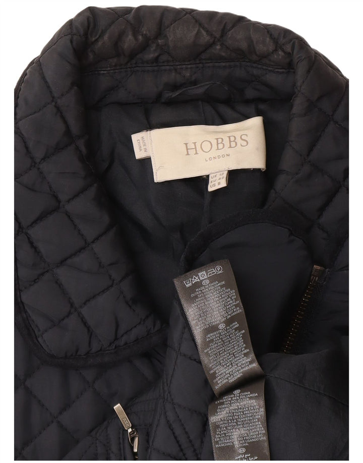 Giacca trapuntata da donna Hobbs UK 12 media blu navy in poliammide