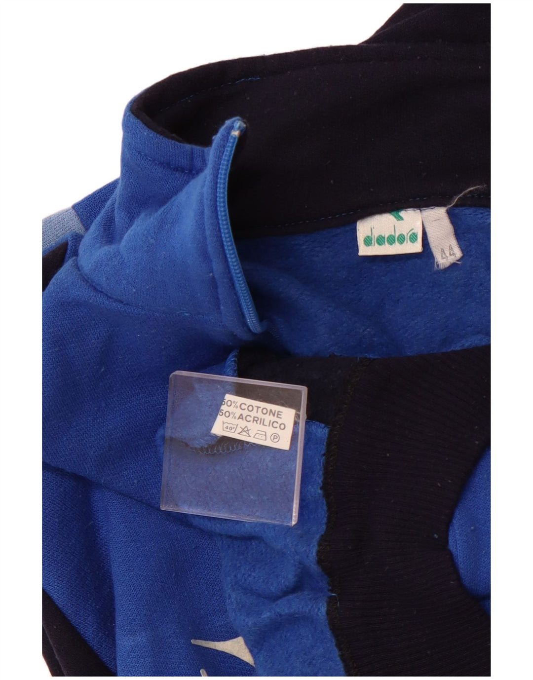 DIADORA Giacca da tuta da donna Italia IT 44 Large Blu Colourblock