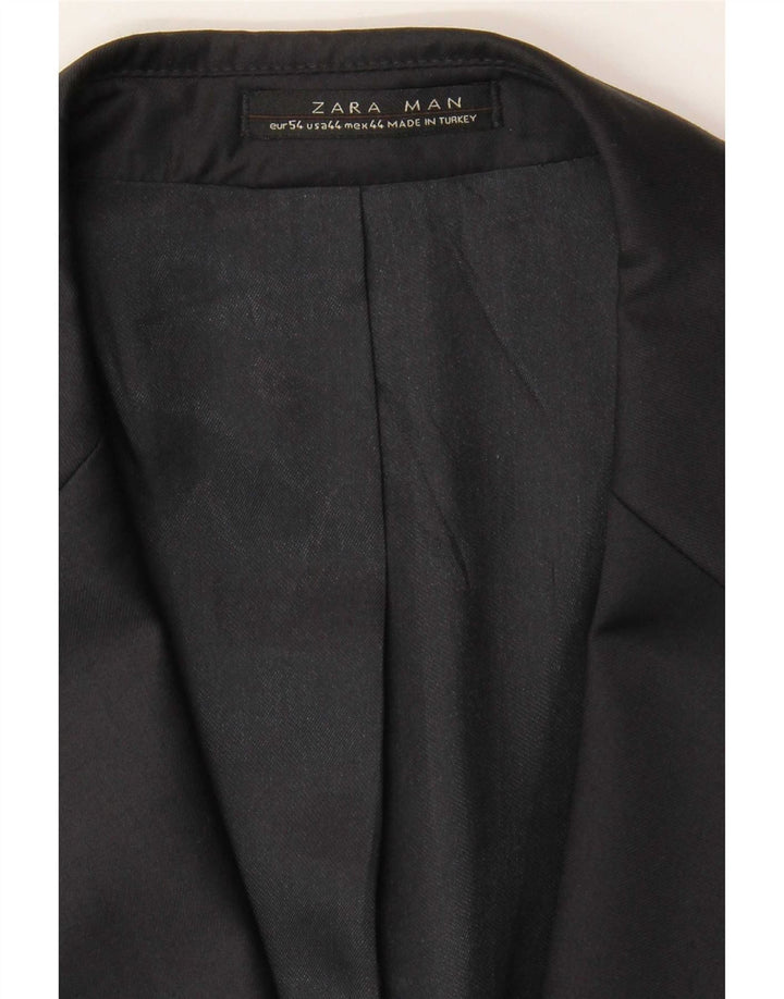 Giacca blazer da uomo a 2 bottoni Zara EU 54 XL nera