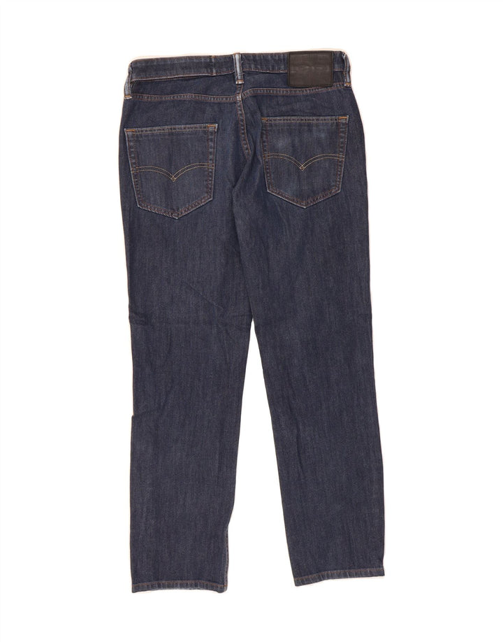 LEVI'S Mens Straight Jeans W31 L28 Navy Blue Cotton Vintage Levi's and Second-Hand Levi's from Messina Hembry 