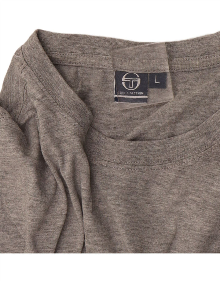 T-shirt da uomo Sergio Tacchini Top grande grigio screziato