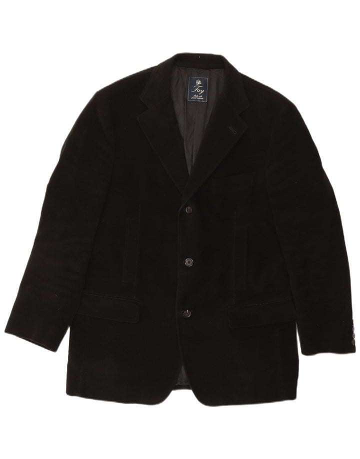 Giacca Blazer 3 Bottoni Fay Uomo IT 52 XL Cotone Nero