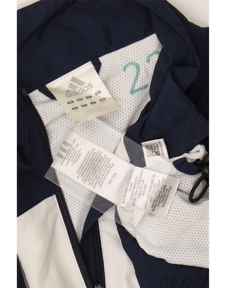 Giacca superiore della tuta da uomo Adidas Clima Proof media poliestere blu navy