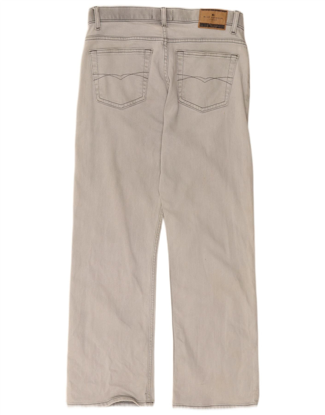 Jeans dritti Marks & Spencer da uomo blu Harbour W34 L29 cotone grigio