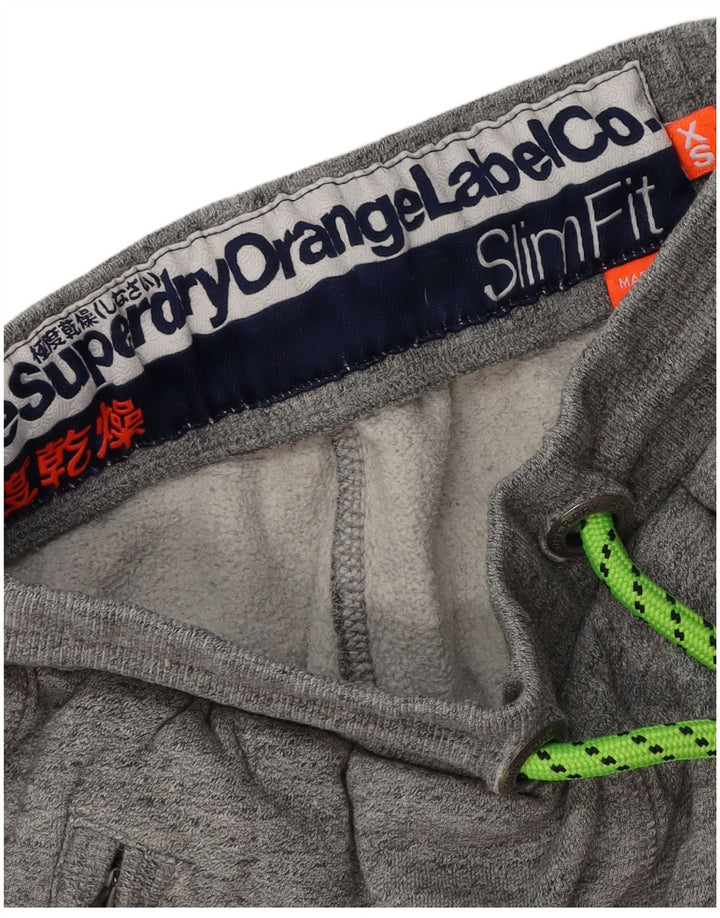 Pantaloncini sportivi slim fit da uomo Superdry XS grigio chiazzato