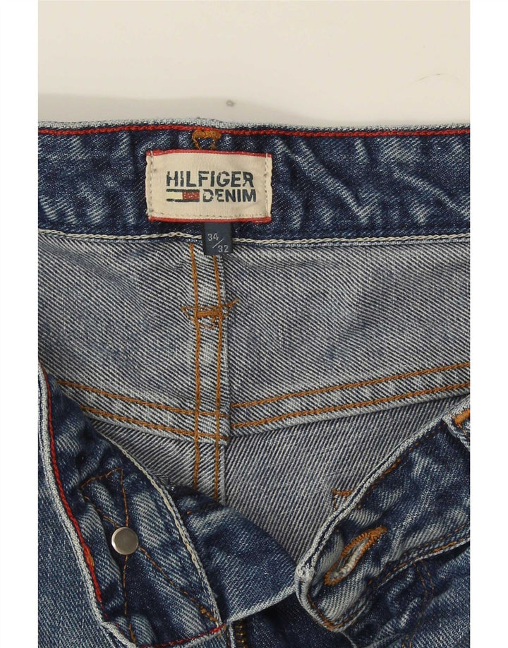 Jeans slim da uomo Tommy Hilfiger W34 L32 cotone blu