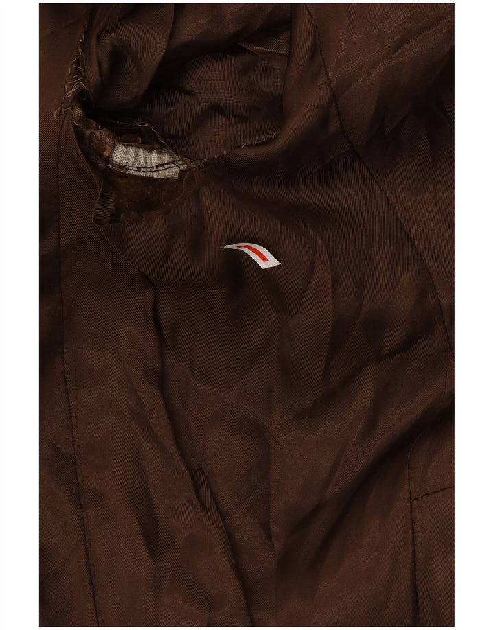 Cappotto in pelle da uomo VINTAGE UK 38 Pelle marrone medio