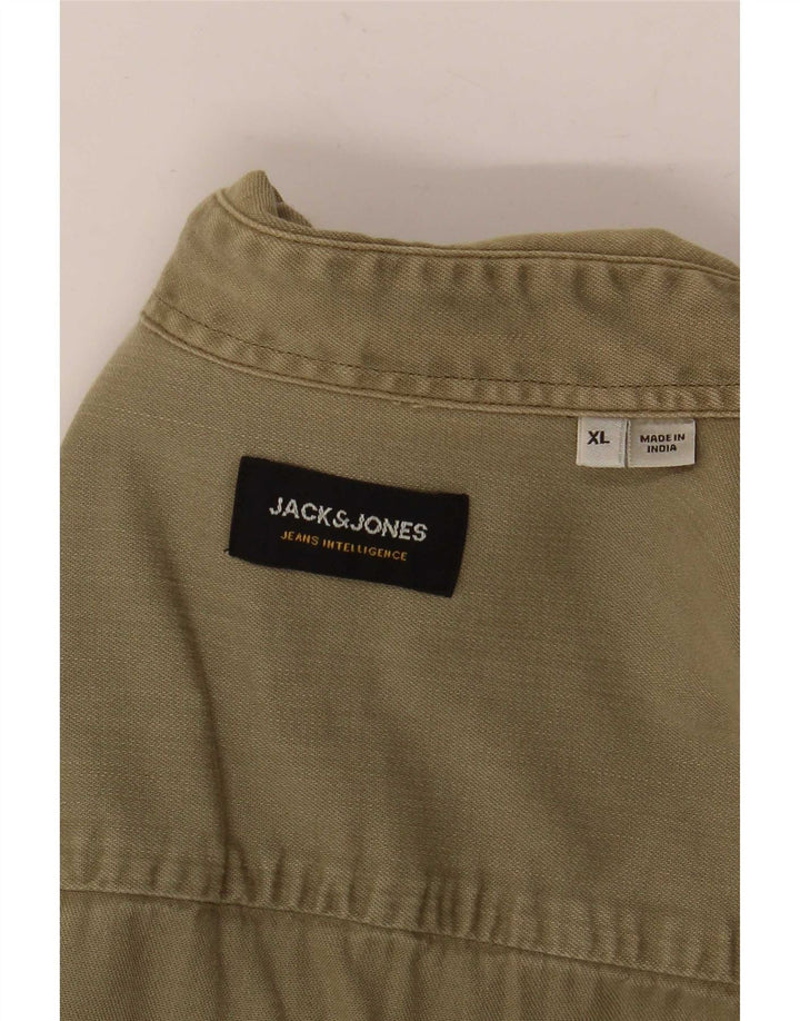 Camicia di jeans da uomo Jack & Jones XL Cachi