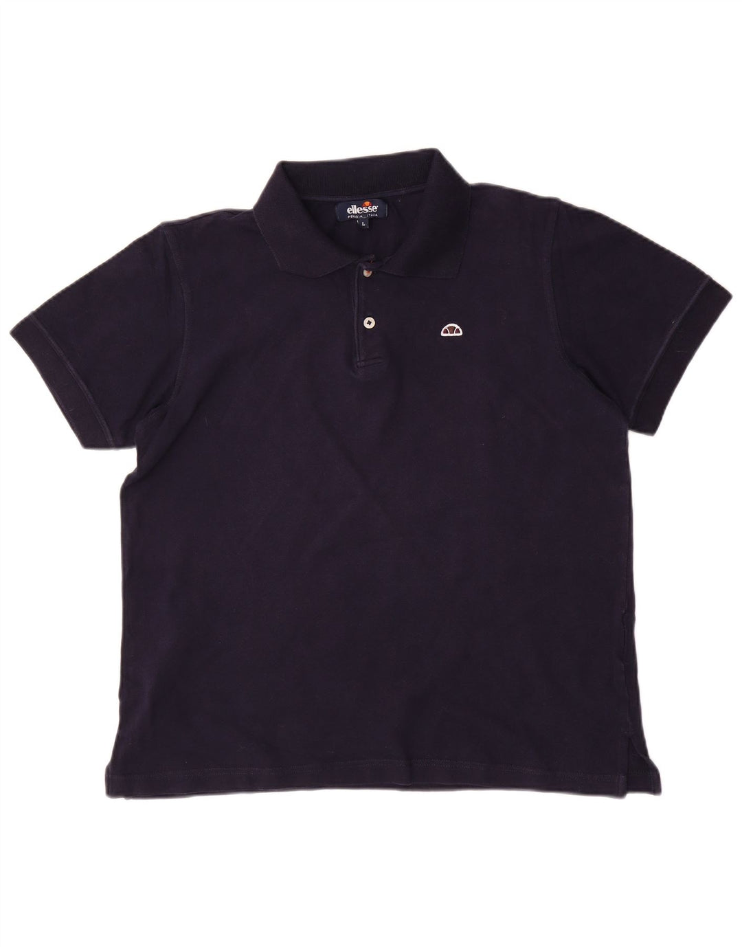 Polo da uomo ELLESSE Large in cotone blu navy