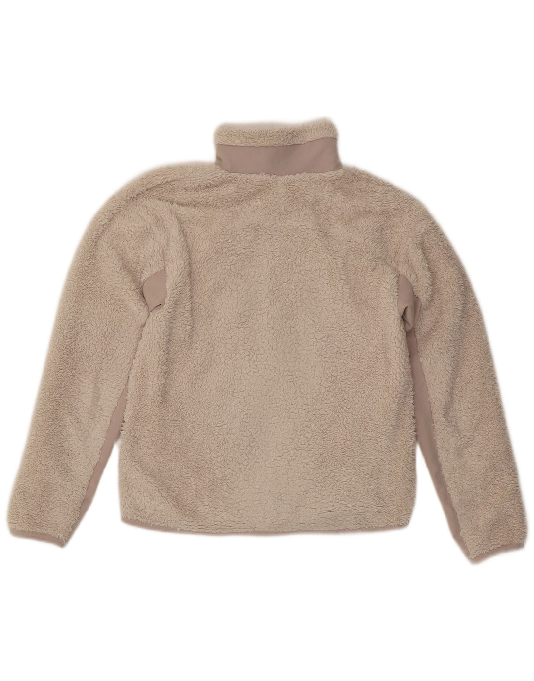 Giacca in pile oversize da donna NIKE UK 6 XS Poliestere color block beige