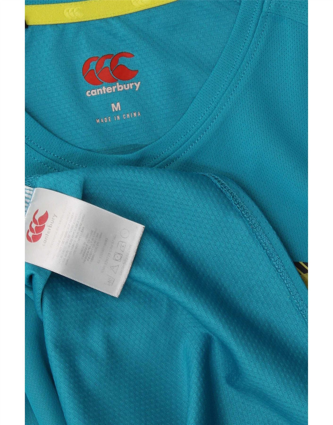 T-shirt grafica da uomo Canterbury Top in poliestere blu medio