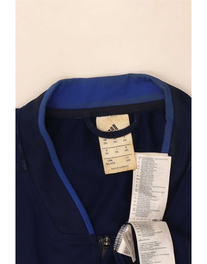 Giacca sportiva da uomo Adidas 2XL poliestere blu navy