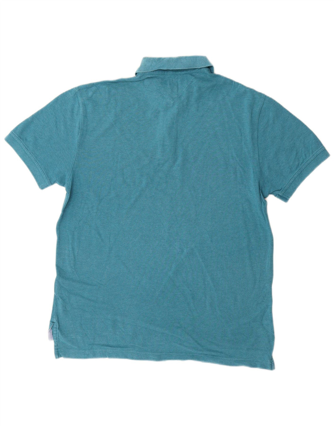 TOMMY HILFIGER Polo da uomo in cotone blu medio
