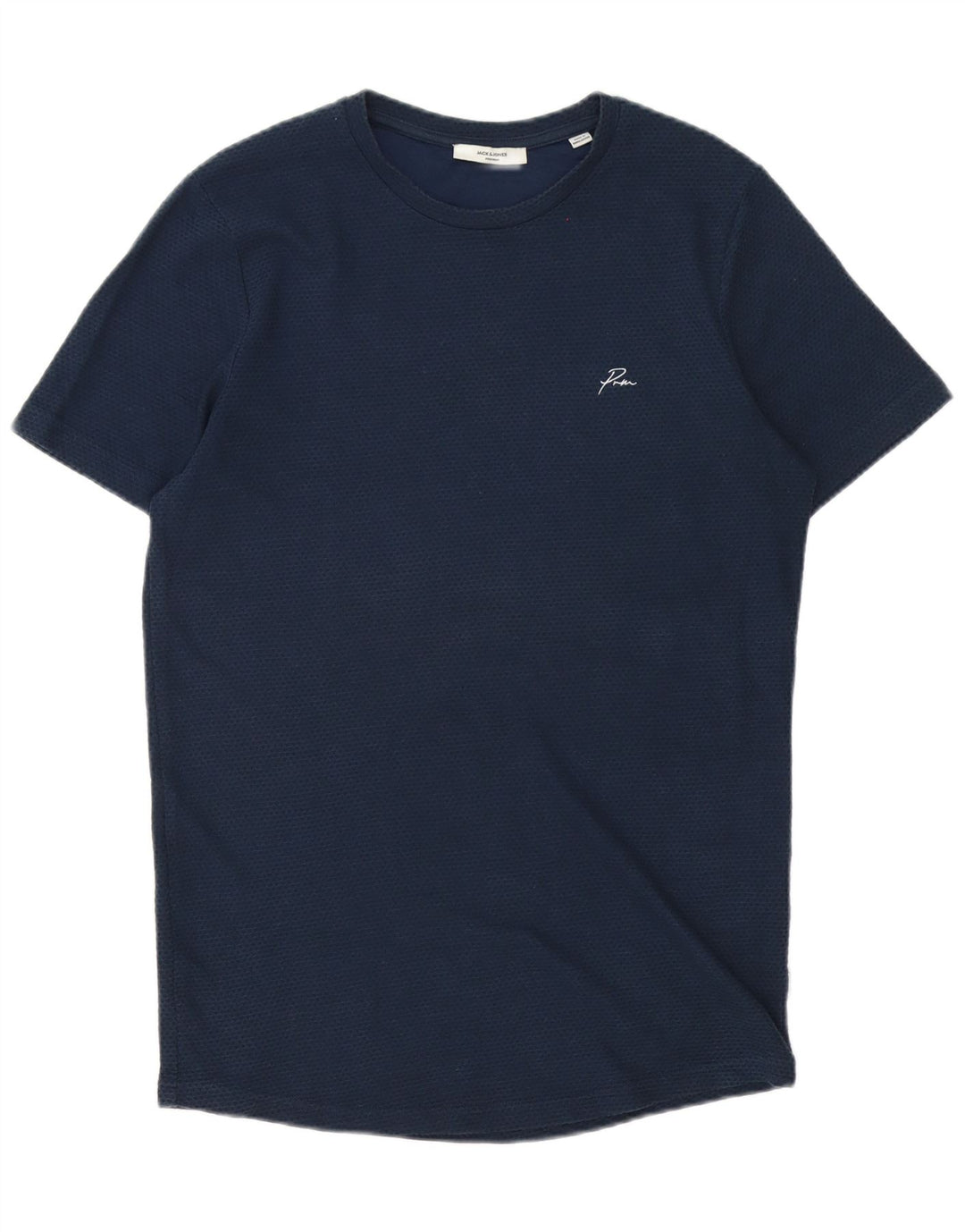 Jack & Jones T-shirt da uomo Top in cotone maculato medio blu navy