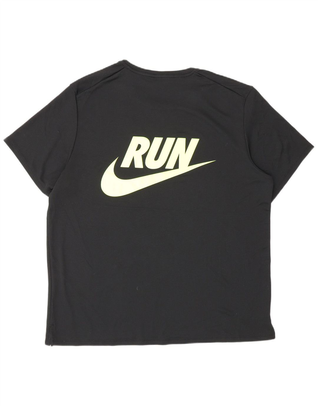 T-shirt grafica Nike Dri Fit da uomo, grande, in poliestere nero
