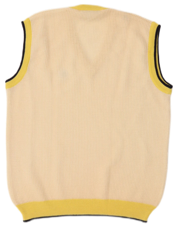 Canotta Uomo Sportitalia IT 52 Large Giallo Colourblock Lana