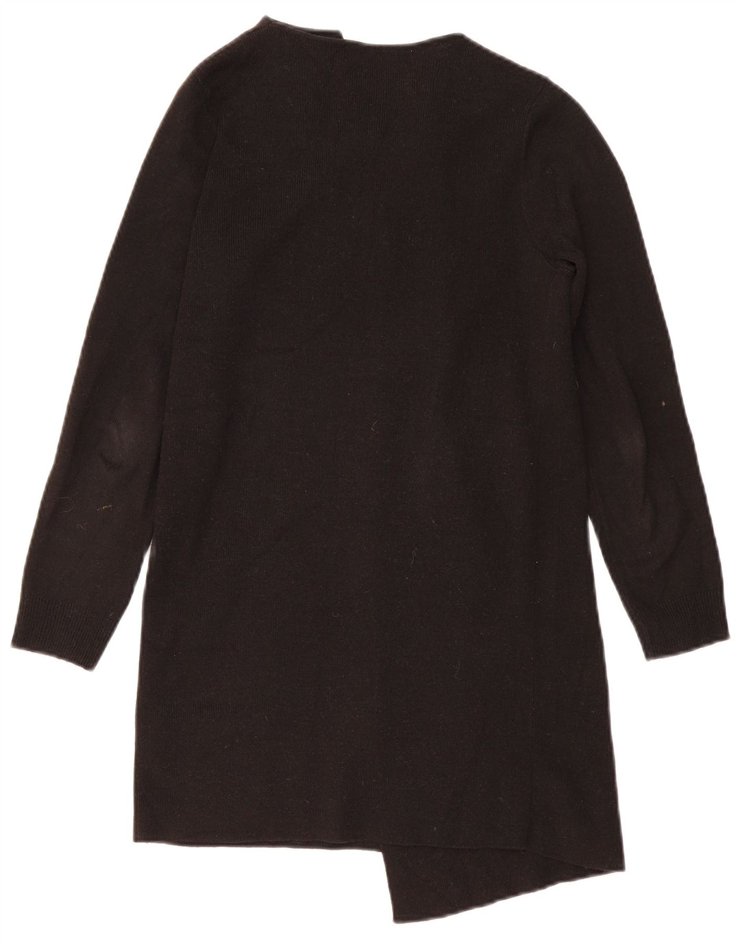 Maglione cardigan aperto lungo da donna Marks & Spencer UK 10 piccolo nero