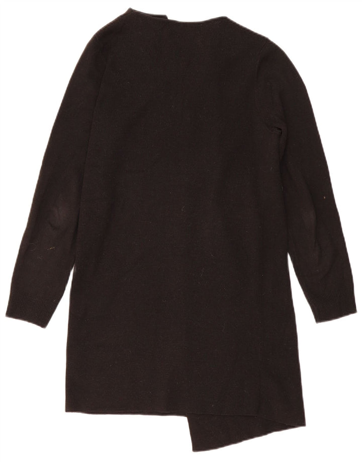 Maglione cardigan aperto lungo da donna Marks & Spencer UK 10 piccolo nero