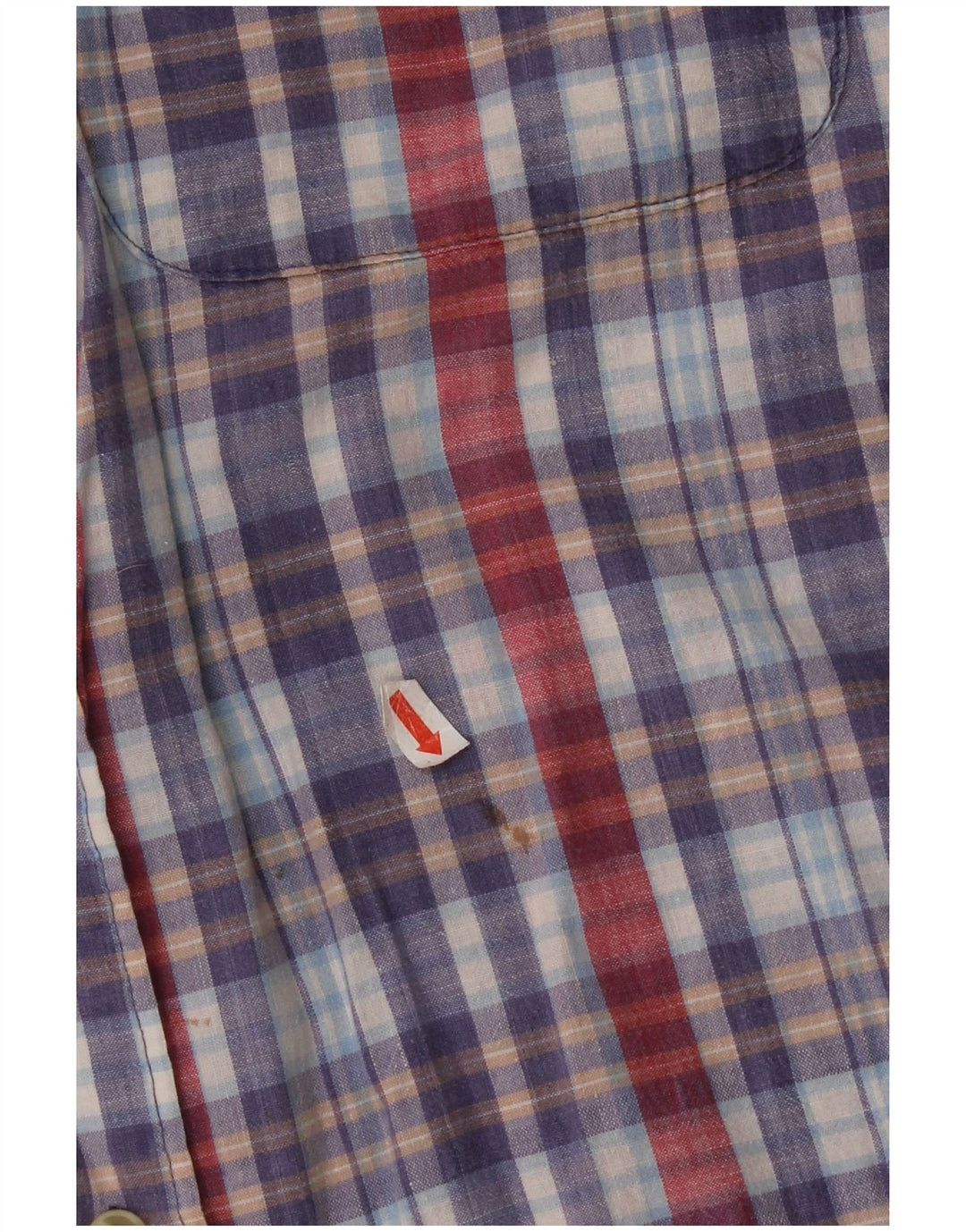 Camicia Fila da uomo a maniche corte in cotone a quadri multicolore medio