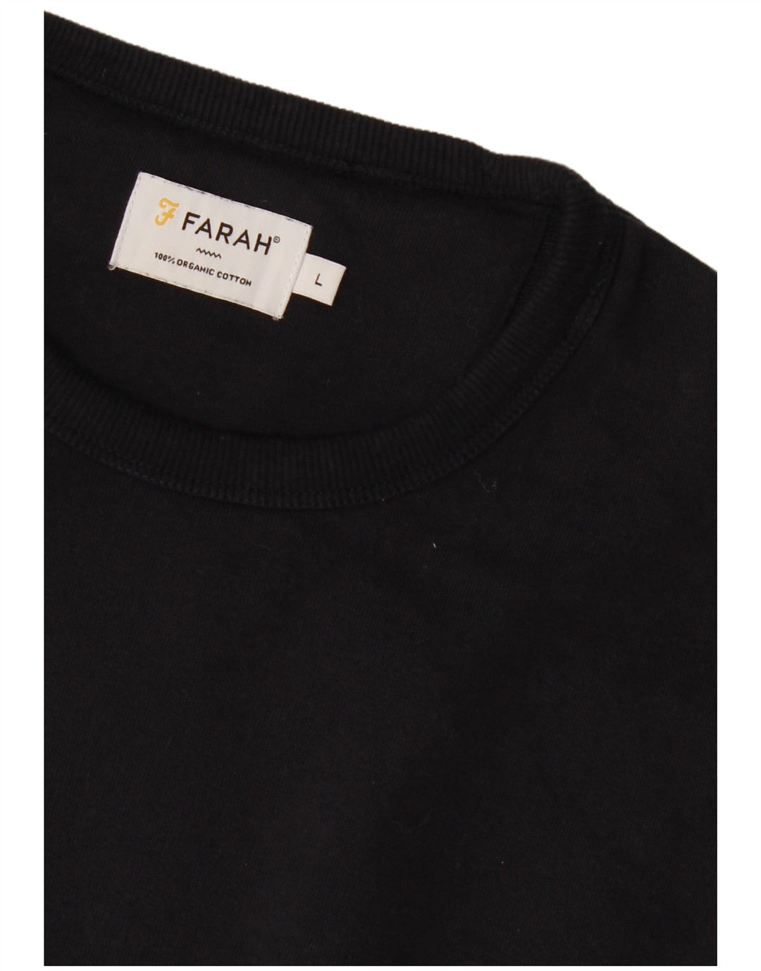 Felpa da uomo Farah Maglione grande in cotone blu navy