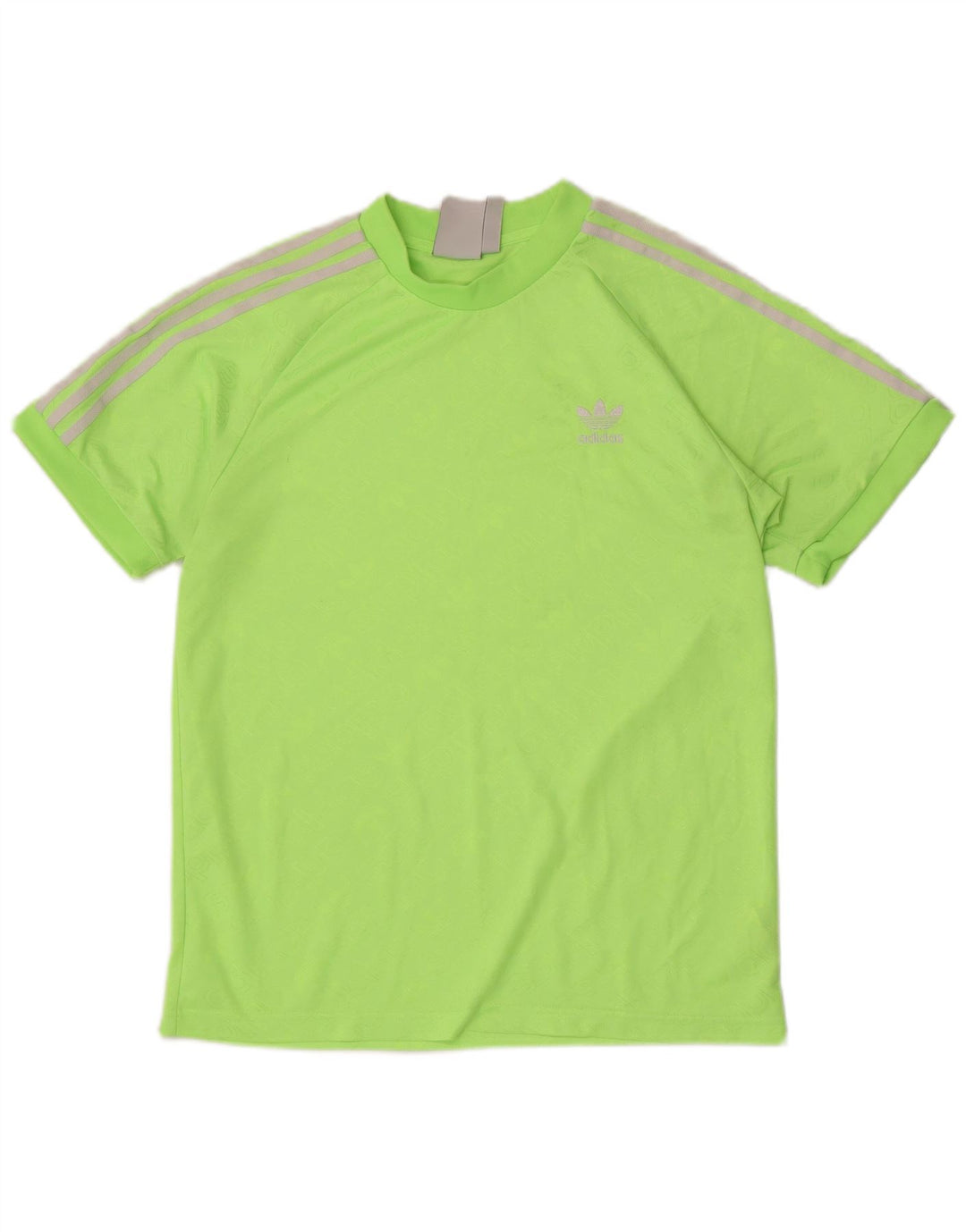 T-shirt grafica da uomo Adidas Top in poliestere verde medio