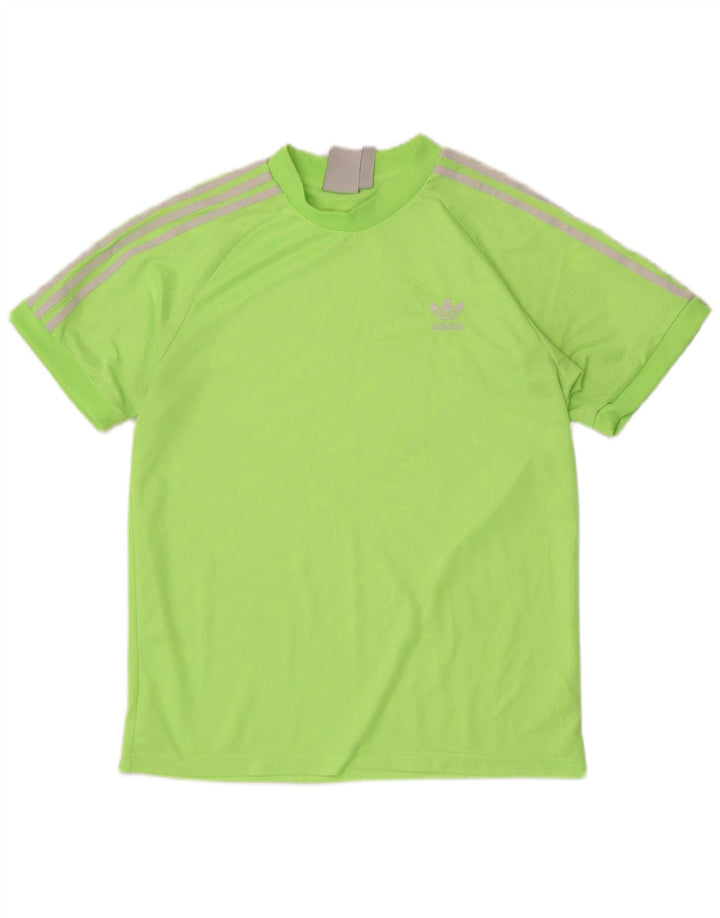 T-shirt grafica da uomo Adidas Top in poliestere verde medio
