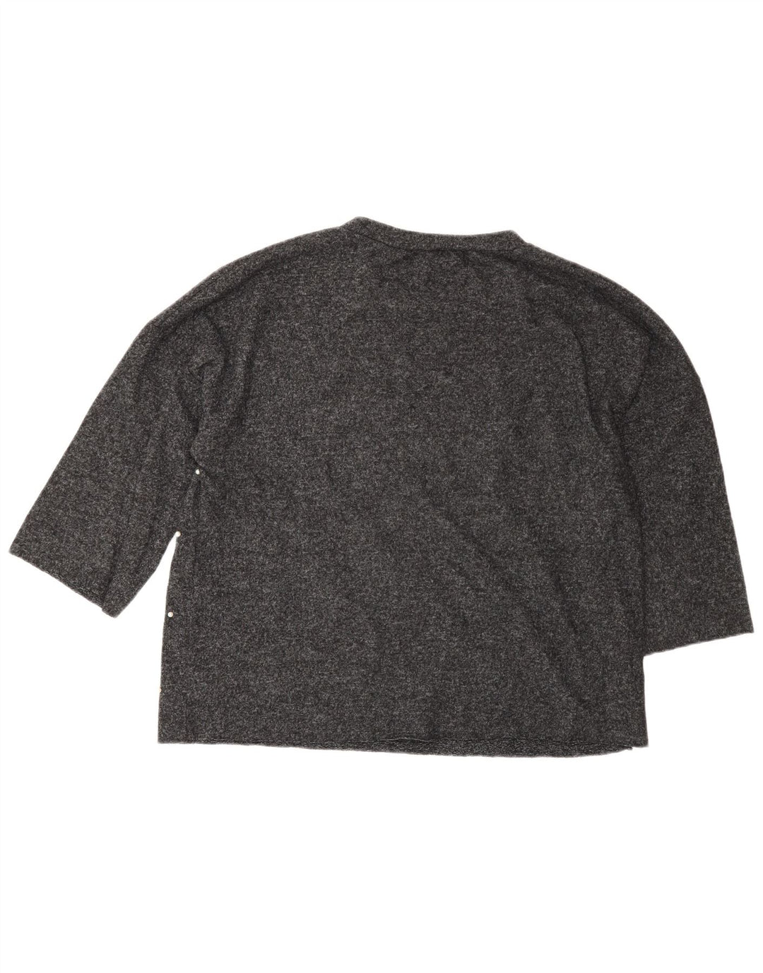 Top Zara da donna oversize con maniche a 3/4 UK 14 Poliestere grigio medio