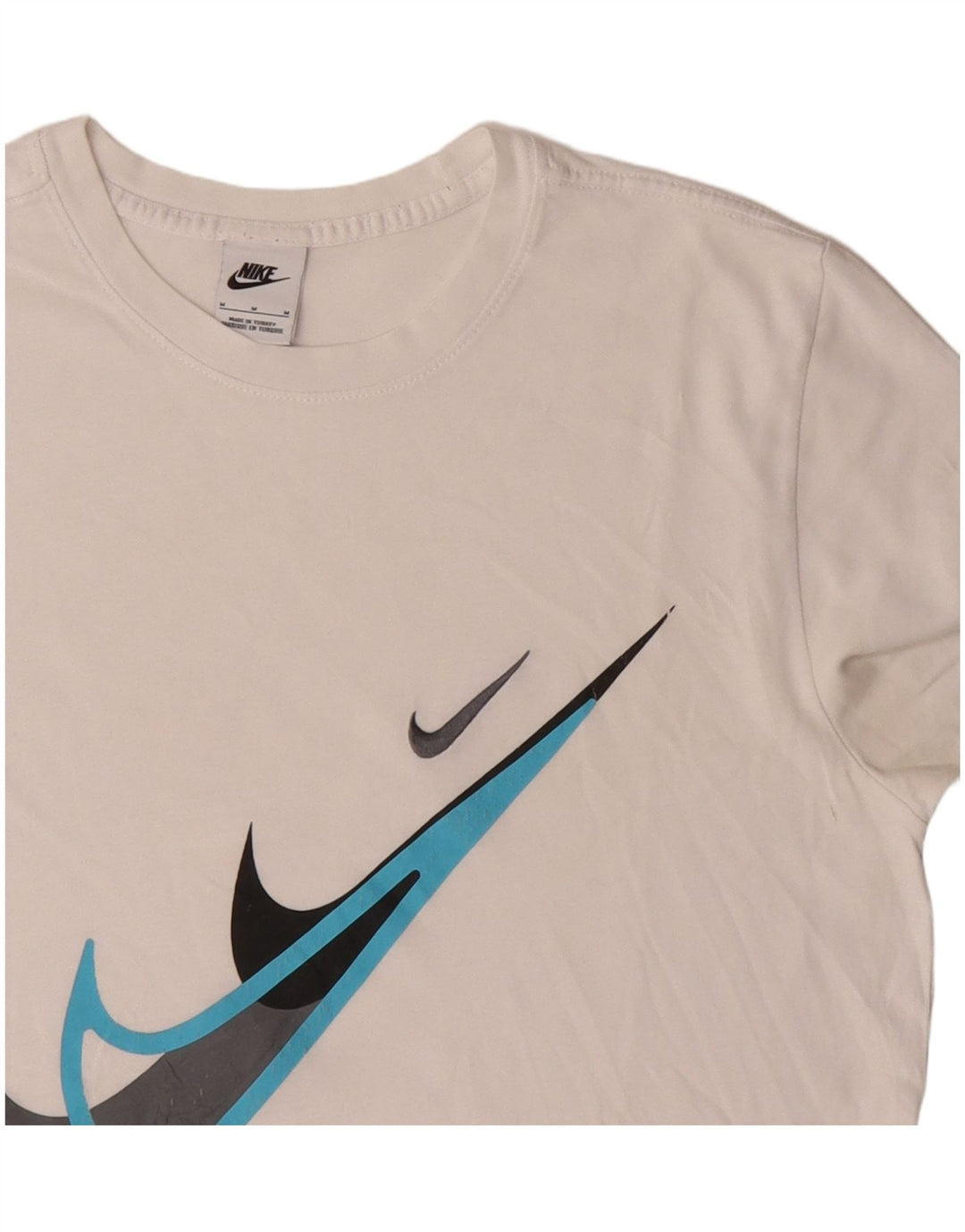 T-shirt grafica da uomo Nike Top in cotone bianco medio