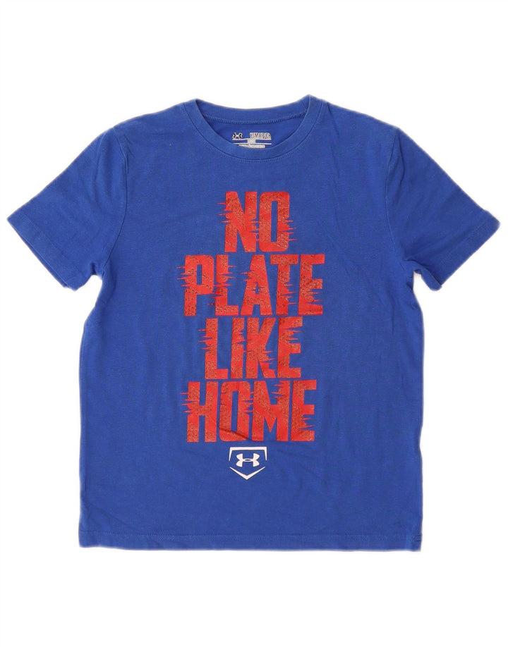 Maglietta grafica per ragazzi UNDER ARMOUR Heat Gear 7-8 anni piccola blu