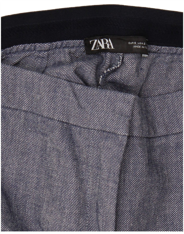 Pantaloni chino slim da donna Zara piccoli W26 L27 blu