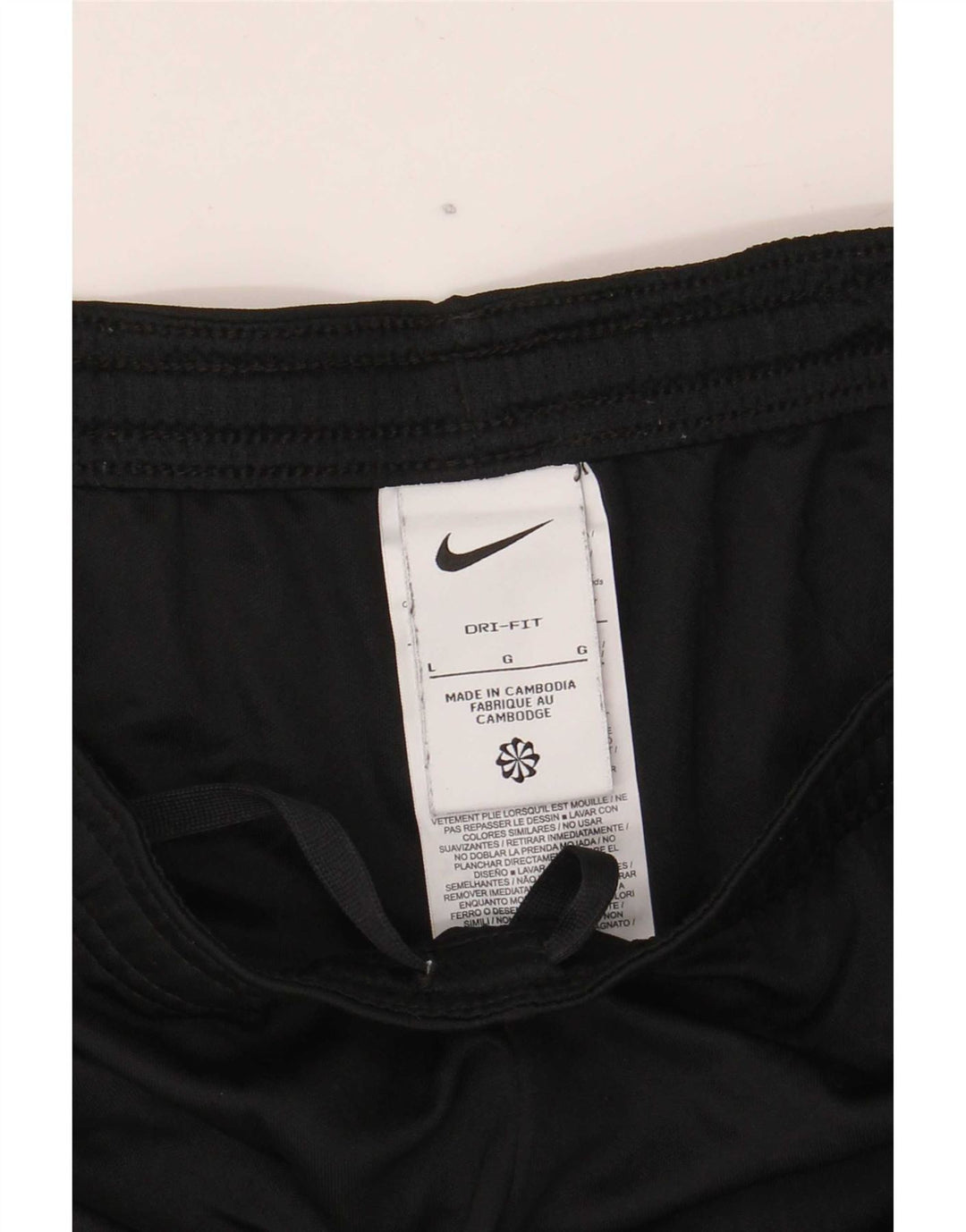 Pantaloncini sportivi Nike Dri Fit da uomo, grandi, in poliestere color block nero