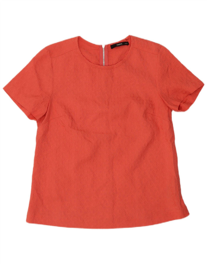 Camicetta a maniche corte da donna Oasis Top UK 10 Piccolo poliestere floreale rosa