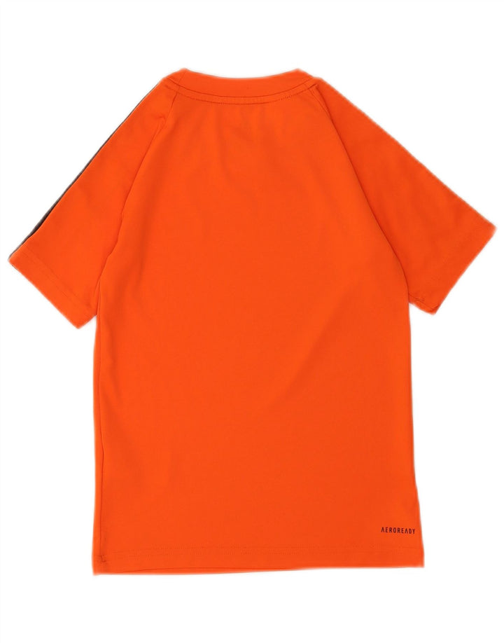 Maglietta Adidas Aeroready da ragazzo, 7-8 anni, in poliestere arancione