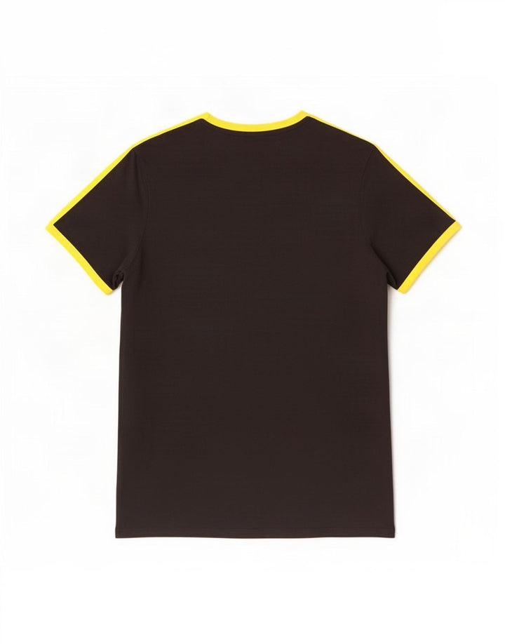 Puma Uomo BVB Dortmund T-shirt Top Large Nero Colourblock