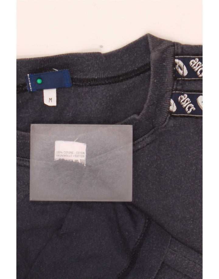 T-shirt grafica da uomo Asics Top in cotone blu navy medio